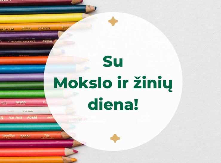 Sveikinimas Mokslo ir žinių dienos proga