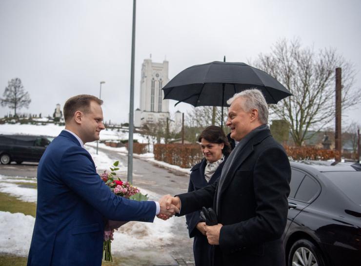 Savivaldybės meras priėmė ypatingus svečius – Lietuvos Respublikos Prezidentą ir pirmąją ponią