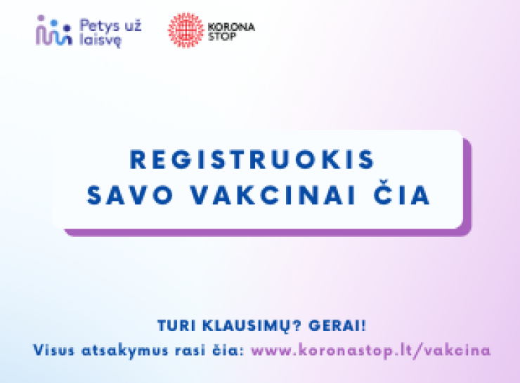 Lietuvoje startuoja viena registracijos vakcinacijai platforma