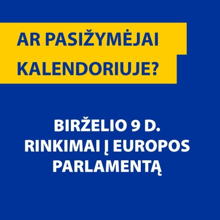 Informacija rinkėjams apie 2024 m. birželio 9 d. rinkimus į Europos Parlamentą