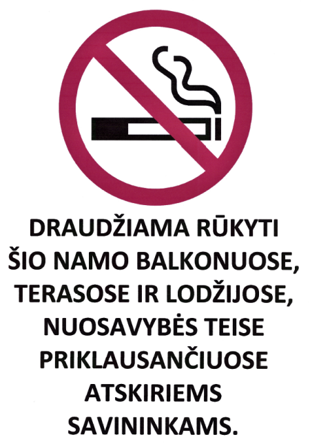 Draudimas rūkyti daugiabučiuose namuose