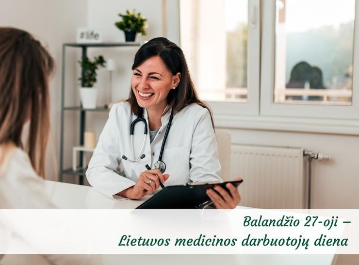Sveikinimas Medicinos darbuotojų dienos proga