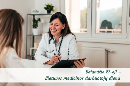Sveikinimas Medicinos darbuotojų dienos proga