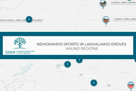 Kauno regiono gyventojams – nemokamų sporto ir laisvalaikio erdvių žemėlapis