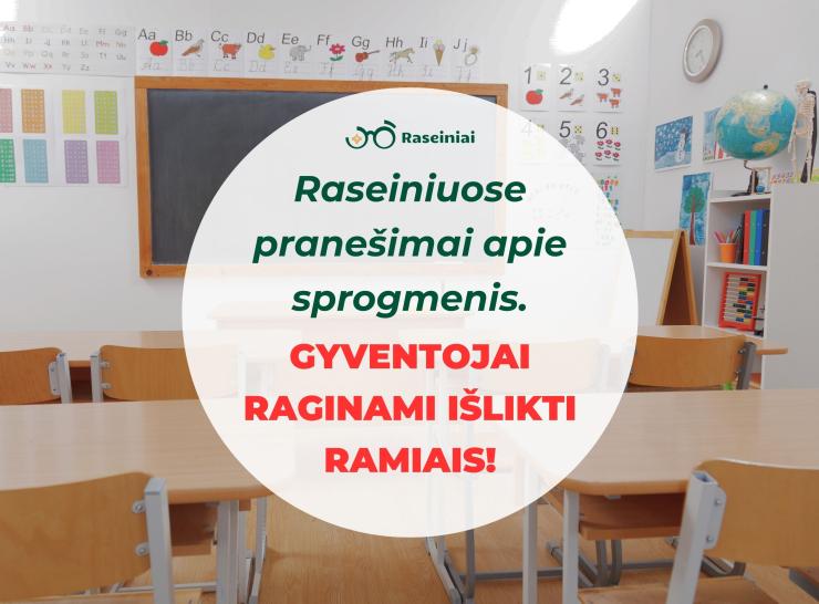 Raseiniuose pranešimai apie sprogmenis, nedelsiant imtasi veiksmų