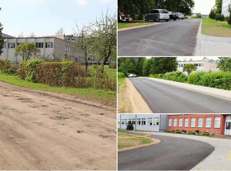 Sutvarkytomis kelio prieigomis jau džiaugiasi net kelios rajono įstaigos