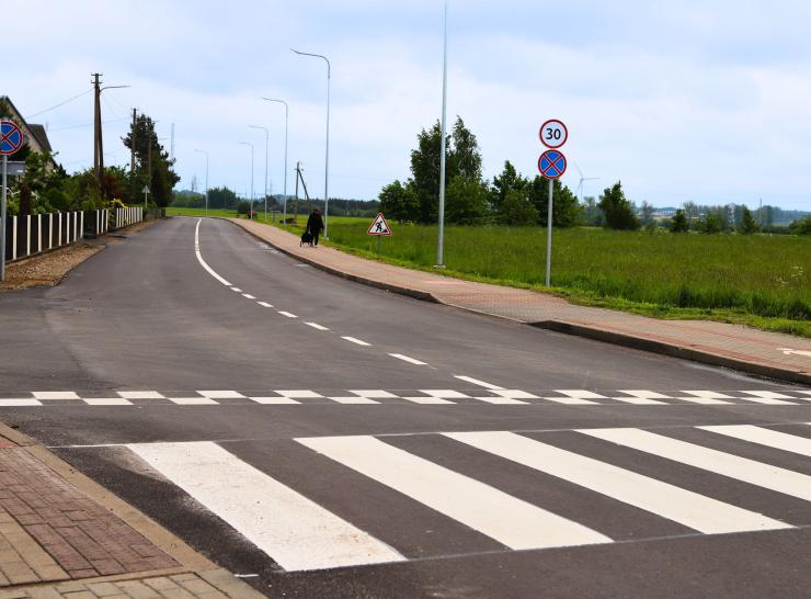 Informacija apie greičio ribojimą Žvyryno gatvėje