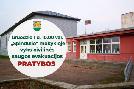 Kompleksinės civilinės saugos pratybos Raseinių mokykloje–daugiafunkciame centre „Spindulys“ 