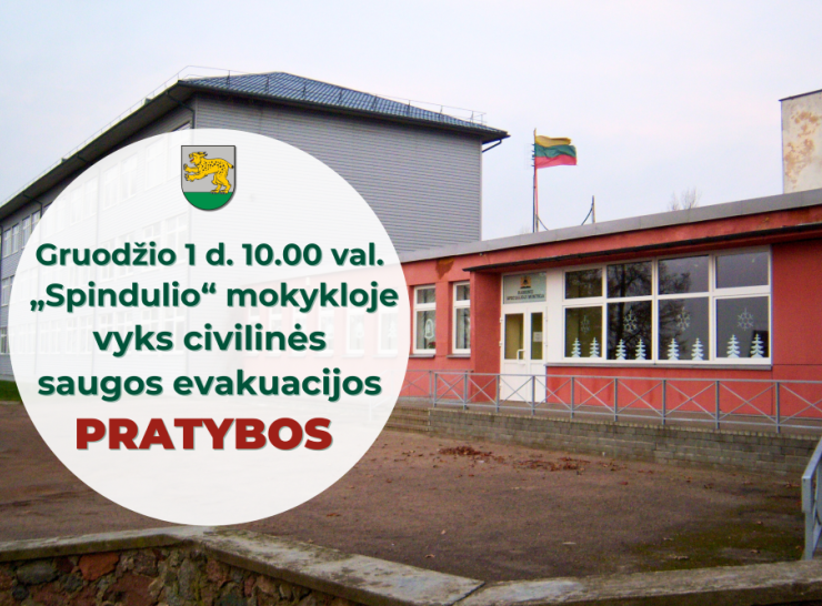 Kompleksinės civilinės saugos pratybos Raseinių mokykloje–daugiafunkciame centre „Spindulys“ 