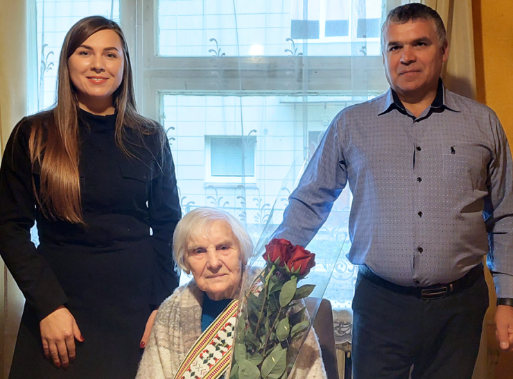 Pasveikinta šimtametė raseiniškė