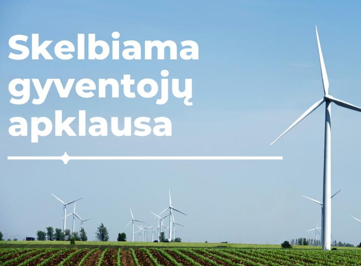 Gyventojų apklausa dėl vėjo jėgainių statybos