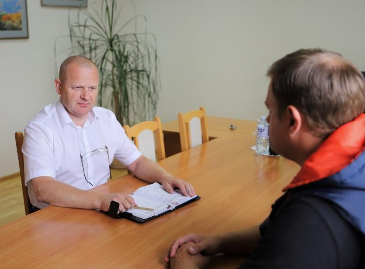 Vicemeras Kęstutis Užemeckas ir Seimo narys Arvydas Nekrošius aptarė gyventojams aktualius klausimus