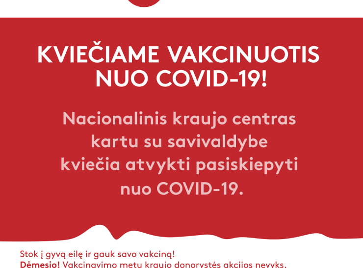 Liepos 13 d. „Janssen“ vakcina be eilės bus galima pasiskiepyti Raseinių Maironio parke