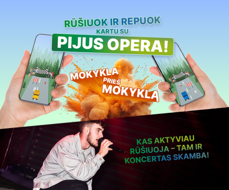 Kviečiame Raseinių krašto mokyklas į interaktyvų žaidimą „Rūšiuok ir repuok kartu su „Pijus Opera“!