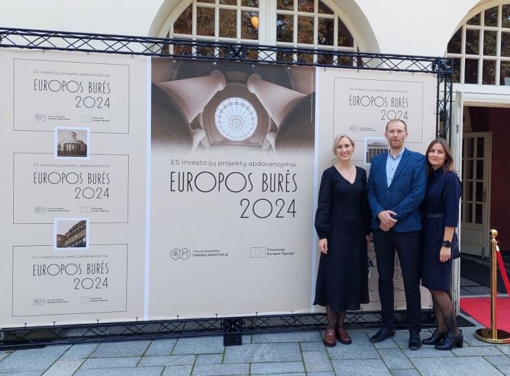 Raseinių rajono savivaldybės atstovai dalyvavo Europos burių apdovanojimuose 2024 m.